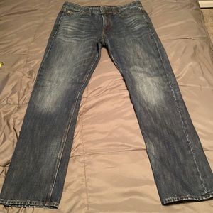 Express Mens Classic Straight Jeans Size 32x34 Medium Blue